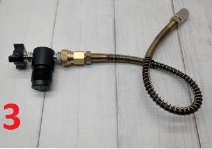 Заправочная станция. Шланг 35 см. Шланг быстросъем. Окончание G18
