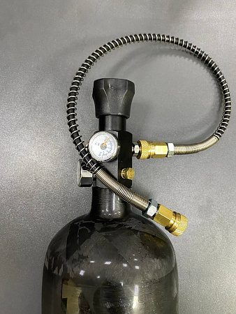 Баллон высокого давления 3.0L ALSAFE металлокомпозитный для заправки PCP с вентилем и заправочной станцией