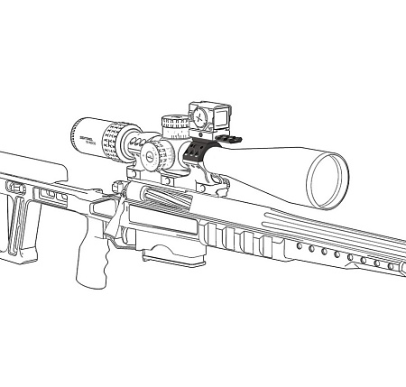 Комплект адаптеров Vector Optics X-ACCU для установки коллиматорных прицелов на кронштейны с кольцами 30 мм (XASR-A02)