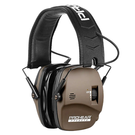 Наушники активные  PROHEAR EM036, NRR 23dB Brown с кейсом