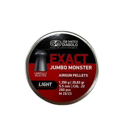 Пули для пневматики JSB Exact Jumbo Monster Light 5,52 мм 1,35 гр 200 шт