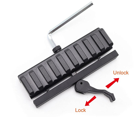 Планка быстросъемная Weaver-Weaver повышающая 9 слотов