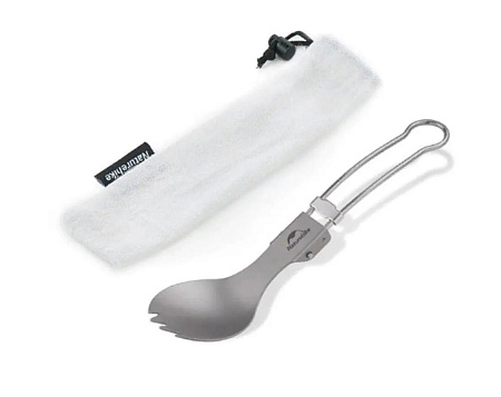 Складная ложка-вилка Naturehike Titanium NH19C001-J