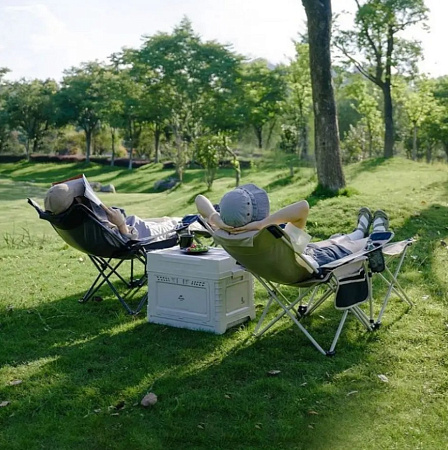 Регулируемый стул и стол для отдыха Naturehike, черный CNK2350JJ011