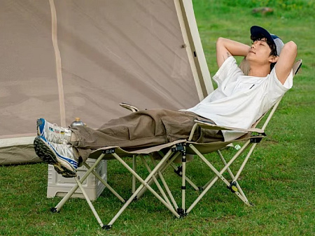 Регулируемый стул и стол для отдыха Naturehike, бежевый CNK2350JJ011