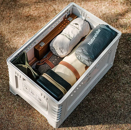 Складной контейнер, кофр Naturehike 50л+10л, светло-серый CNH22SN019