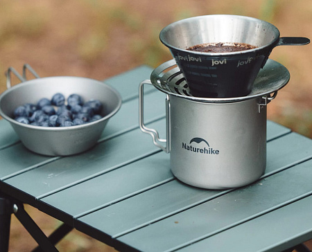 Титановая чашка 650 мл Naturehike CNK2450CF020