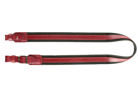 Ремень VEKTOR полиамид для ружья, с кожаными накладками и застежкой (Р-19з)