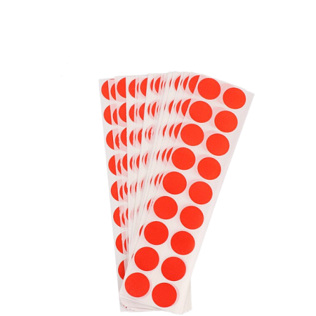 Наклейки пристрелочные(красный)