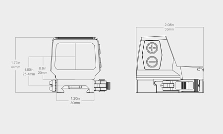 Коллиматорный прицел Vector Optics FRENZY PLUS 1x22x32 (SCRD-SM44)