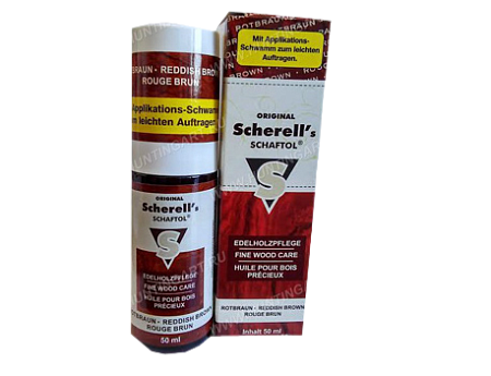Средство для обработки дерева-Ballistol Scherell Schaftol,красно-бурое
