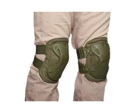 Наколенники и налокотники тактические. Зеленый