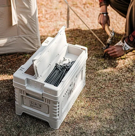 Складной контейнер, кофр Naturehike 50л+10л, светло-серый CNH22SN019