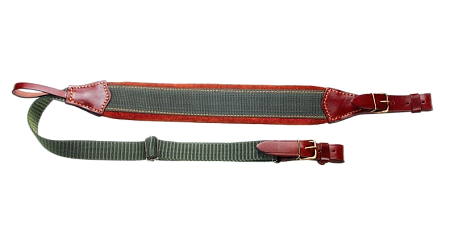 Ремень для ружья VEKTOR из натуральной кожи и синтетической ткани с регулировкой длины (Р-12)