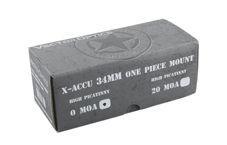 Кронштейн Vector Optics X-Accu 34 мм High (Weaver 20 мм)