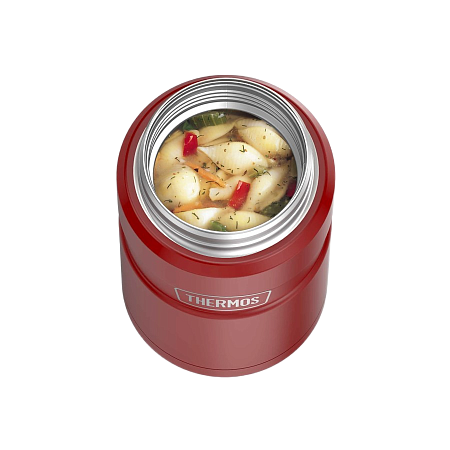 Термос для еды с ложкой 0,71 л THERMOS SK-3021, красный KING
