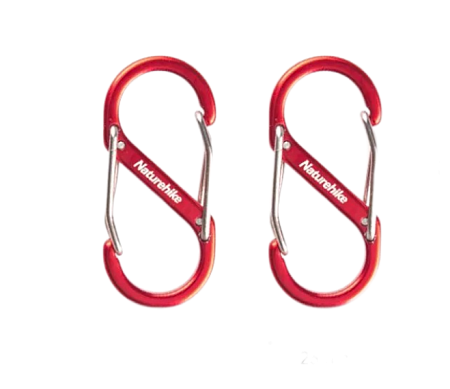 Карабин вспомогательный Naturehike, длина 50 мм, М, 2 шт NH20GS004