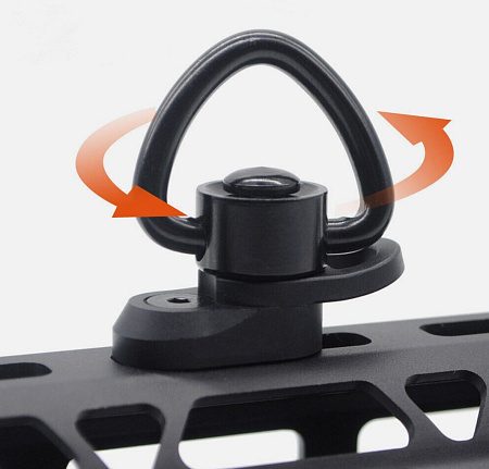 Переходник QD антабка - MLOK/M-LOK с петлей для допов