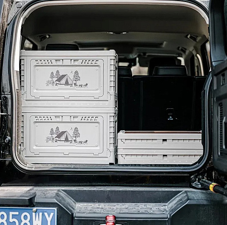 Складной контейнер, кофр Naturehike 50л+10л, светло-серый CNH22SN019