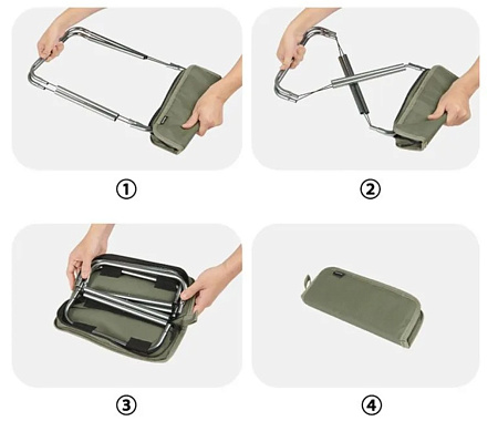 Стул складной туристический Naturehike, черный CNK2550JJ011