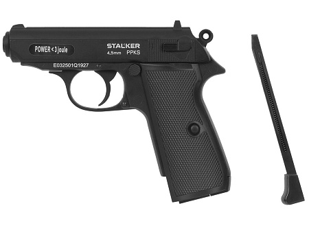 Пистолет пневматический Stalker PPKS (Walther PPK/S) к.4,5мм