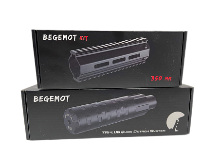 Кит BEGEMOT (БЕГЕМОТ) цевье с Weaver 4,5-5,5 (350) в сборе для Леший 2