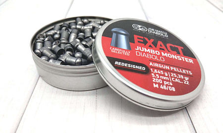 Пули для пневматики JSB Exact Jumbo Monster Diabolo Redesigned 5,52 мм 1,645 гр 200 шт
