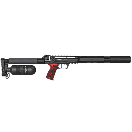 Пневматическая винтовка EdGun "Леший 2" 3 Дж - 350 (6,35/7,62) Цевьё гладкое, бегемот, колба 0,36 л 190000 руб