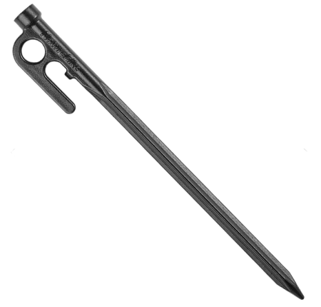 Колышек стальной Naturehike 30 см, Черный CNH22ZP018