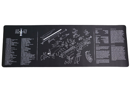Коврик для чистки оружия  AК 47 90х30см