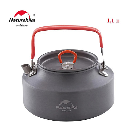 Чайник туристический Naturehike NH17C020-H 1.1л серый