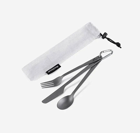 Набор туристических столовых приборов, титан Naturehike NH19T011-D