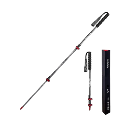 Треккинговая палка 130 см Naturehike (1 шт), красный NH19S010-T
