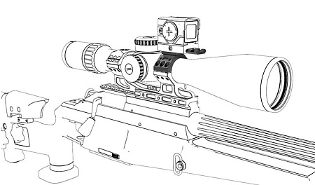Комплект адаптеров Vector Optics X-ACCU для установки коллиматорных прицелов на кронштейны с кольцами 34 мм