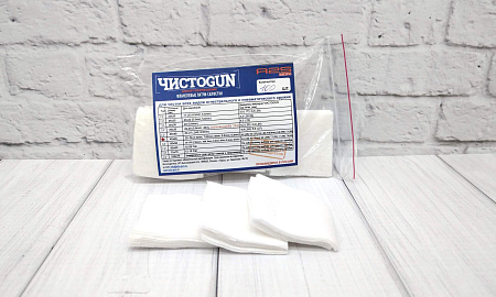 Патчи ЧИСТОGUN фланель,к..25-.35,45х45 мм, 100 шт
