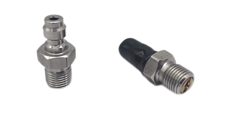 Переходник М10х1 папа-квик(с клапаном)