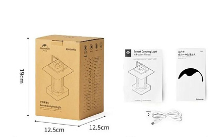 Переносная водонепроницаемая лампа для кемпинга Naturehike, зеленая CNH22DQ009