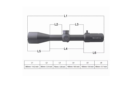 Прицел Vector Optics Marksman 6-24x50 FFP