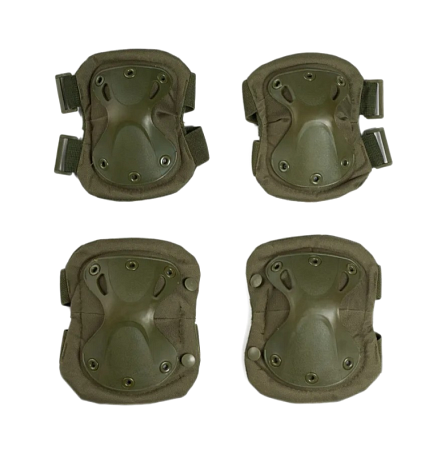 Наколенники и налокотники тактические. Зеленый