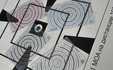 Карта замера кучности 50м (красный)