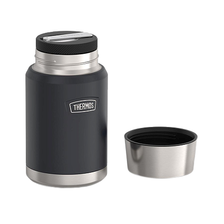 Термос для еды, с ложкой 0,71 л THERMOS IS-301, черный