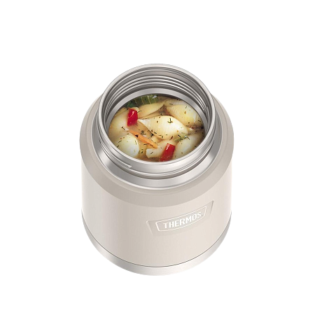 Термос для еды, с ложкой 0,47 л THERMOS IS-300, песочный