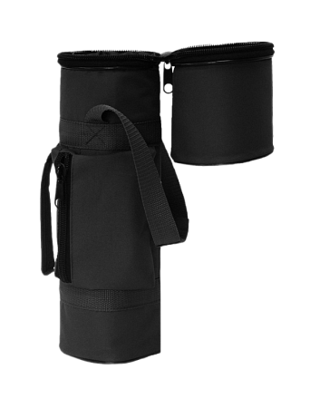 Чехол для баллона ВД 4,7 литра с крышкой и карманом 16х16х64 см. Черный